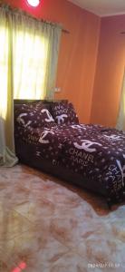 una camera da letto con un letto coperto di Next2home a Sango Otta