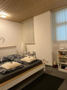 sypialnia z łóżkiem w pokoju w obiekcie Guest room David 11 w mieście St. Gallen