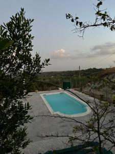 ein Swimmingpool mitten im Garten in der Unterkunft Casa Corimè in Partanna + 58 Fotos