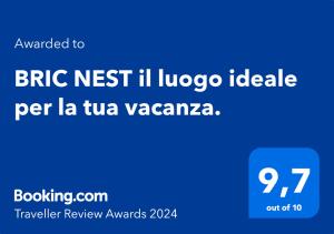 ein Screenshot eines Handys mit den Worten Brak nest iii lugovo in der Unterkunft BRIC NEST il luogo ideale per la tua vacanza. in Florenz