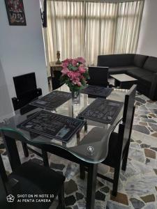 Χώρος καθιστικού στο Alojamiento cómodo en el centro de la ciudad.