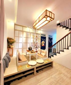 Posezení v ubytování Ohayou Dalat Homestay