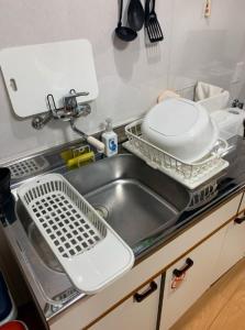 Dapur atau dapur kecil di おやど紀伊国屋本石灰町