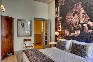 Ένα ή περισσότερα κρεβάτια σε δωμάτιο στο Casa Sotgiu Guest House