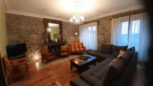 Posezení v ubytování Les Chambres d'Hôtes Le Triskèle