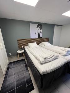 Voodi või voodid majutusasutuse Kalmar Hotell toas