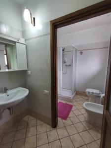 A bathroom at Agriturismo Podere Fiume