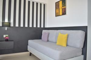 O zonă de relaxare la Galini Sea View Hotel