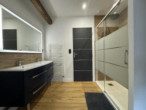 Koupelna v ubytování Le Garage des 24 Heure - 10pers - Circuit Bugatti - Rêve au Mans