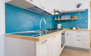 Kuchyň nebo kuchyňský kout v ubytování Apartment Mikao 4 e 5