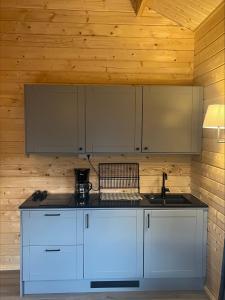 Kuchyň nebo kuchyňský kout v ubytování Ylserod Camping