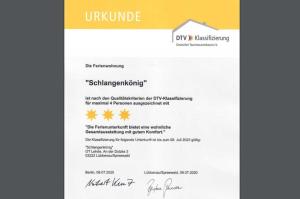 una lettera di rifiuto di una domanda di infermieristica su un documento di infermieristica di Fewo Schlangenkönig a Lehde