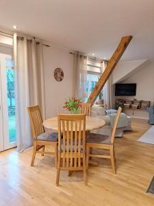 Ruang duduk di Ferienwohnung Am Speicher