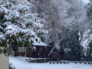 Willow Lodge saat musim dingin