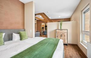 Ένα ή περισσότερα κρεβάτια σε δωμάτιο στο Haus Alte Schmiede Apt5