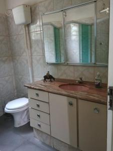 Phòng tắm tại Chácara Tipuana