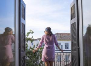 A balcony or terrace at Athena hotel
