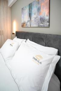Ένα ή περισσότερα κρεβάτια σε δωμάτιο στο Euphoria Apartments