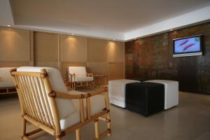 TV a/nebo společenská místnost v ubytování GFH - Hotel Ruhig