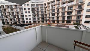 Balkón alebo terasa v ubytovaní 1,5 room Apartment with terrace, new building, B1 + 7 fotografií