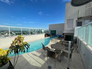 Πισίνα στο ή κοντά στο Flat no Gift Home Residence
