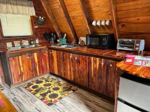 Η κουζίνα ή μικρή κουζίνα στο A-Frame Cabin #4 on Patoka Lake in Southern Indiana