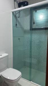 Salle de bains dans l'établissement Casa Praia Atami Sul