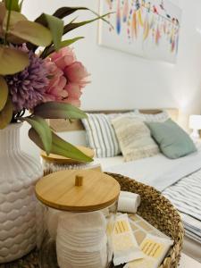 Postel nebo postele na pokoji v ubytování Apartma VitaMia