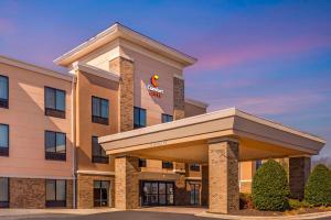 a rendering of the front of a hotel at Comfort Suites Whitsett in Whitsett