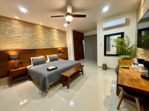 Postel nebo postele na pokoji v ubytování El Zaguán Colonial by GuruHotel + 37 fotografií