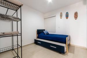 Ένα ή περισσότερα κρεβάτια σε δωμάτιο στο lindo y nuevo a 1 min de la playa by g p s rentas +9 φωτογραφίες