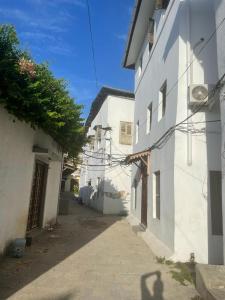 Bygningen som feriehuset ligger i