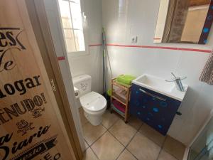 Koupelna v ubytování Casa Duna
