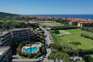 an aerial view of a city with a park at Suites Marilia Apartments - Suite Livorno Holiday Home Group in Livorno