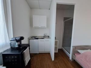Η κουζίνα ή μικρή κουζίνα στο Studio à 15 min de Lille Flandres en TER pour 1 personne