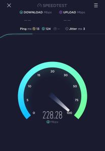 a screenshot of a speedometer on a computer screen at CozySuites Music Row Bold 1BR w free parking in Nashville
