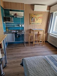 Kuchyň nebo kuchyňský kout v ubytování Adagio 2 Brugge