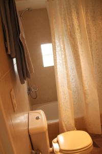 a bathroom with a toilet and a shower at Cordoba Rent Centro Avellaneda in Cordoba