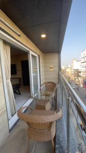 Un balcon sau o terasă la Hotel Banyan Tree Yeshwanthpur