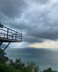 a view of the ocean on a cloudy day at Panorama Sarpi 029 in Batumi