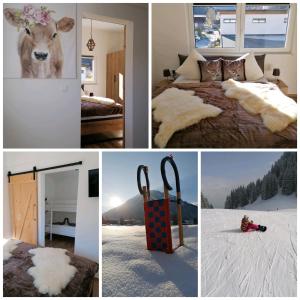 Postel nebo postele na pokoji v ubytování Appartements Bergliebe