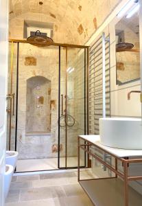 Koupelna v ubytování Borgofreddo Luxury Suite