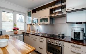 Küche/Küchenzeile in der Unterkunft Ferienhaus Sprotte