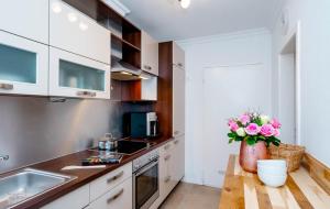Küche/Küchenzeile in der Unterkunft Ferienhaus Sprotte