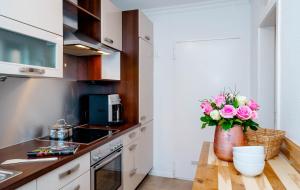 Küche/Küchenzeile in der Unterkunft Ferienhaus Sprotte