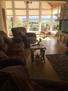 Et sittehjørne på Garrenmore Lodge B&B