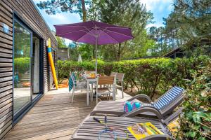 Zahrada ubytování Camping-Village Vacances Les deux Étangs