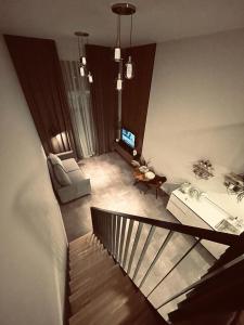 TV/trung tâm giải trí tại ALBATROSS LOFT STUDIO 54 apartamenti pie jūras ar terasi