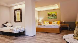 מיטה או מיטות בחדר ב-BudaSmile Appartment @ Buda Castle - FREE parking