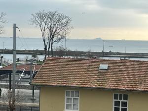 a roof of a house with a view of the water at Ninova Boutique Hotel in Istanbul